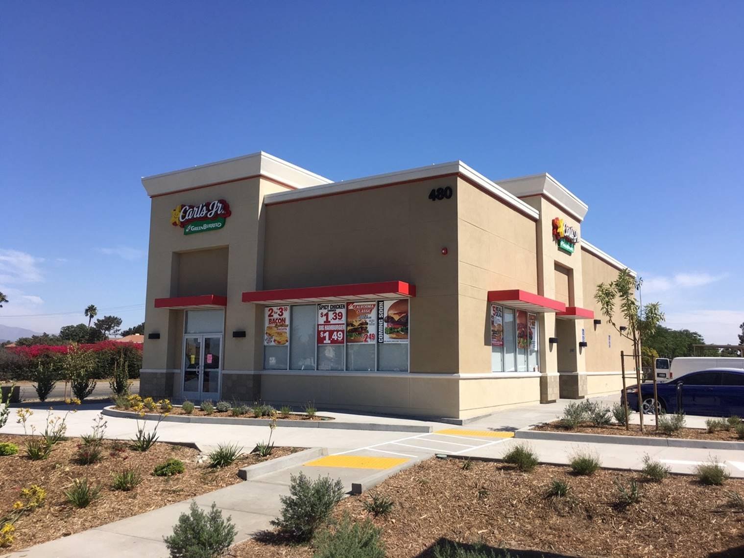 Carl's Jr. project completed by the builder